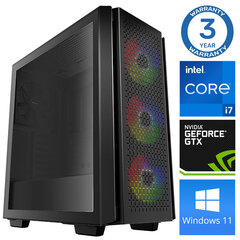 Intop i7-12700F 32GB 1TB SSD M.2 NVME GTX1650 4GB WIN11 hinta ja tiedot | Pöytätietokoneet | hobbyhall.fi