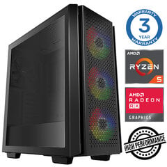 Intop Ryzen 5 5500 16GB 500SSD M.2 NVME RX580 8GB no-OS hinta ja tiedot | Pöytätietokoneet | hobbyhall.fi