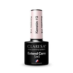 CLARESA Extend Care 5-in-1 Keratin 3, 5 g hinta ja tiedot | Kynsilakat ja kynsienhoitotuotteet | hobbyhall.fi