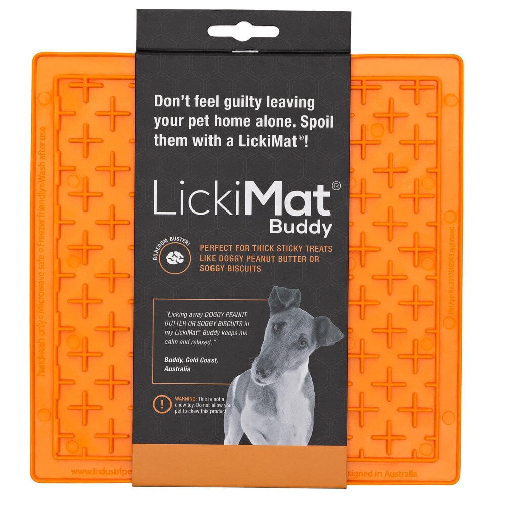 LickiMat Buddy Cross oranssi hinta ja tiedot | Ruokakupit ja ruokintatarvikkeet | hobbyhall.fi