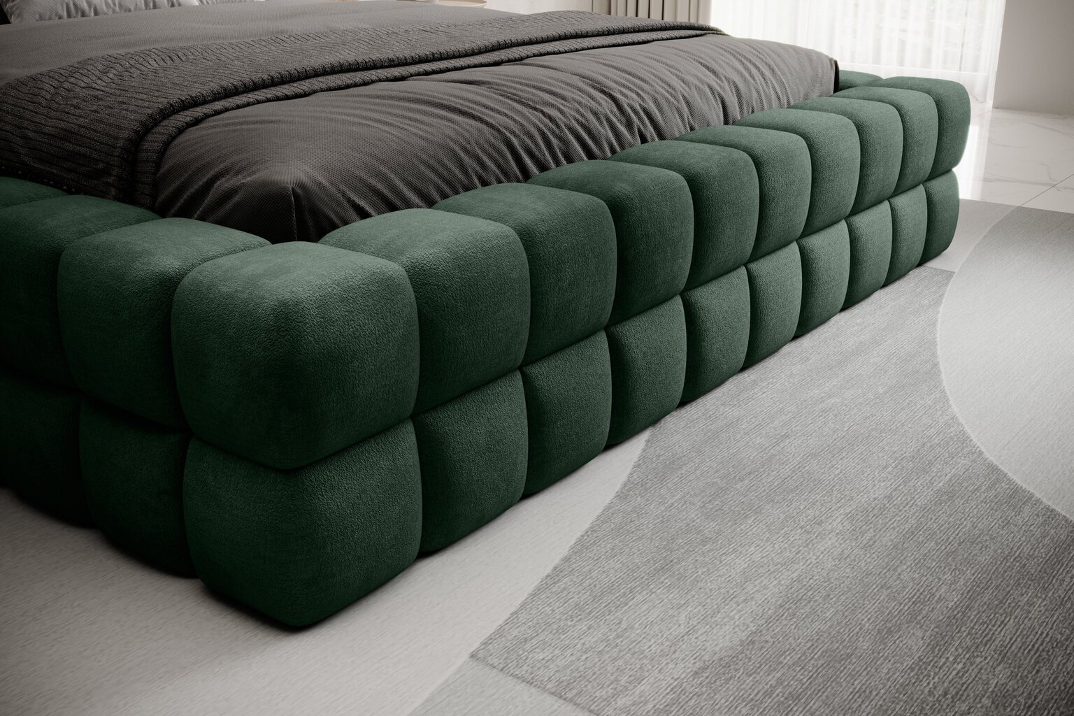 Sänky Dizzle, 180x200 cm, vihreä hinta ja tiedot | Sängyt | hobbyhall.fi
