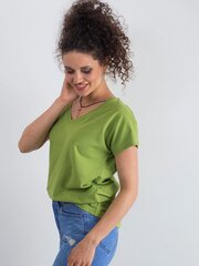 Naisten kirkkaan vihreä yksinkertainen T-paita hinta ja tiedot | Naisten T-paidat | hobbyhall.fi