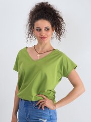 Naisten kirkkaan vihreä yksinkertainen T-paita hinta ja tiedot | Naisten T-paidat | hobbyhall.fi