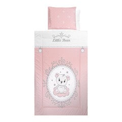 Lorelli lasten vuodevaatesetti Little Bear Pink, 100x150, 5 kpl hinta ja tiedot | Vuodevaatteet lapsille | hobbyhall.fi