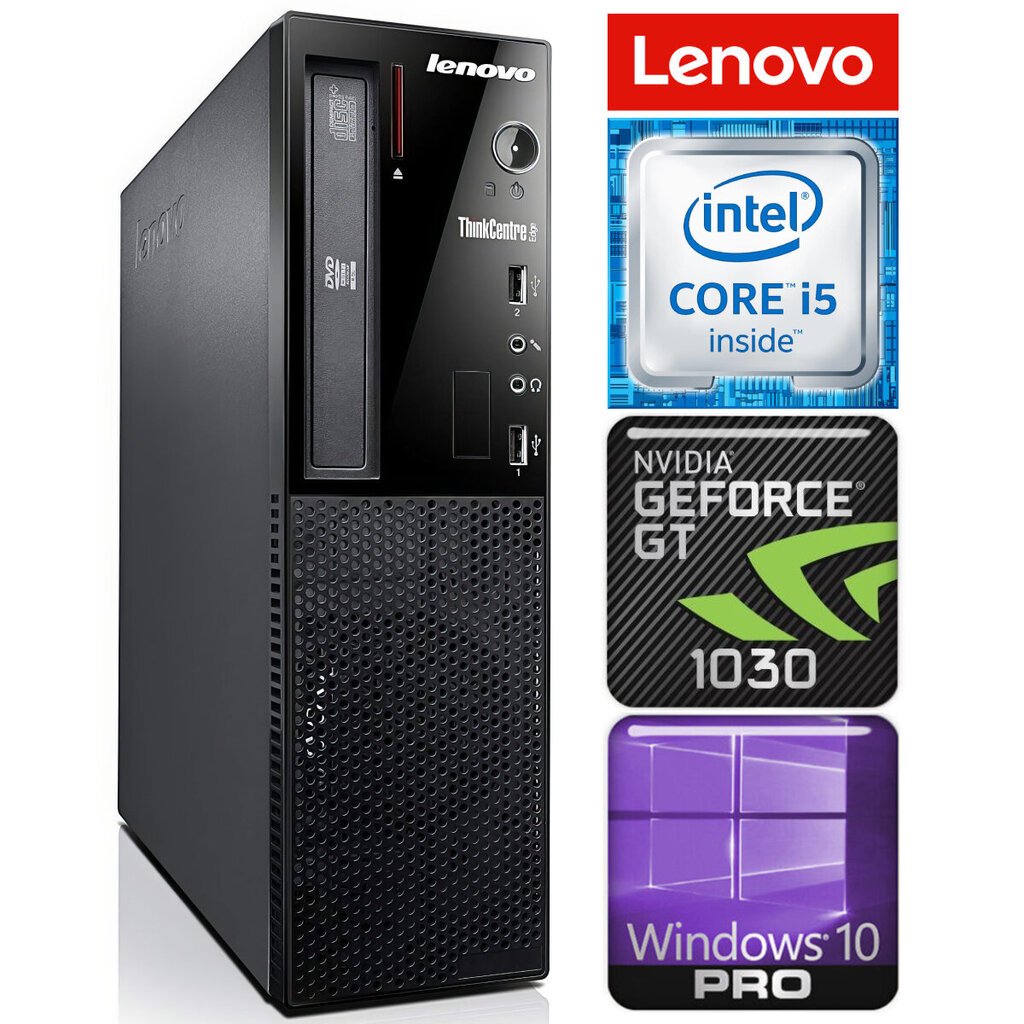 Lenovo Edge 72 SFF i5-3470 4GB 120SSD GT1030 2GB DVD WIN10Pro hinta ja tiedot | Pöytätietokoneet | hobbyhall.fi