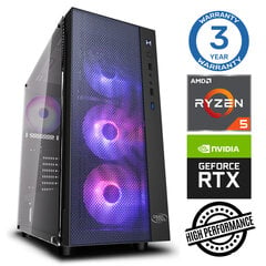 Intop Ryzen 5 3600 32GB 480SSD M.2 NVME RTX4060Ti 8GB no-OS hinta ja tiedot | Pöytätietokoneet | hobbyhall.fi