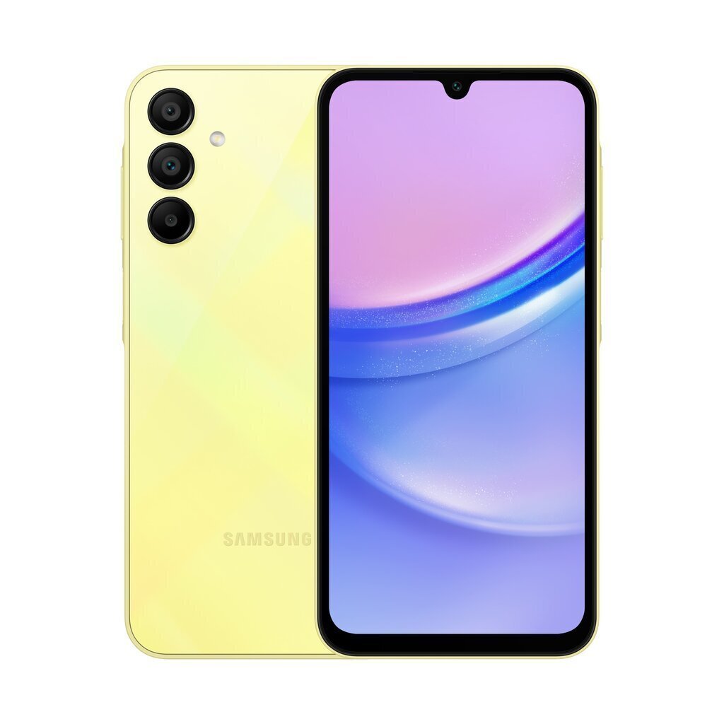 Samsung Galaxy A15 4G 4/128GB Yellow hinta ja tiedot | Matkapuhelimet | hobbyhall.fi