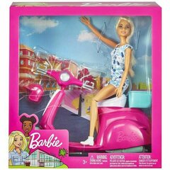 Barbie - nukke ja skootteri (GBK85) hinta ja tiedot | Tyttöjen lelut | hobbyhall.fi