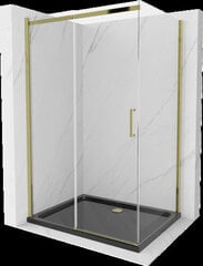 Mexen Omega suihkukaappi altaalla ja pohjaventtiilillä, Gold+Black/Gold, 120 x 90 cm hinta ja tiedot | Suihkukaapit ja suihkunurkat | hobbyhall.fi