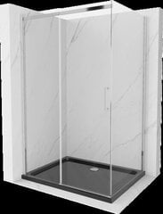 Mexen Omega suihkukaappi altaalla ja pohjaventtiilillä, Chrome+Black/Chrome, 120 x 90 cm hinta ja tiedot | Suihkukaapit ja suihkunurkat | hobbyhall.fi