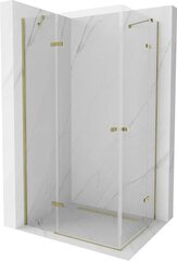 Mexen Roma DUO suihkukaappi, Gold, 80 x 70 cm hinta ja tiedot | Suihkukaapit ja suihkunurkat | hobbyhall.fi