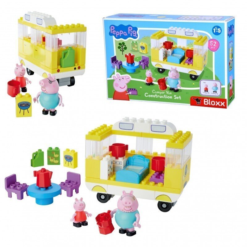 Rakennussarja Peppa Pig matkailuauto, 52 v. hinta ja tiedot | LEGOT ja rakennuslelut | hobbyhall.fi