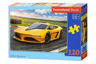 Castorland Keltainen urheiluauto palapeli, 120 palaa hinta ja tiedot | Palapelit | hobbyhall.fi