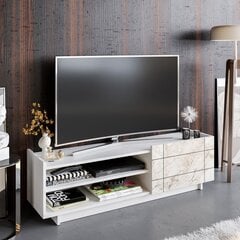 TV-taso, Asir, 140x41,4x37,1 cm, valkoinen hinta ja tiedot | TV-tasot | hobbyhall.fi