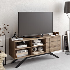 TV-taso, Asir, 130x38,6x58,6 cm, ruskea hinta ja tiedot | TV-tasot | hobbyhall.fi