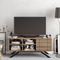 TV-taso, Asir, 130x38,6x58,6 cm, ruskea hinta ja tiedot | TV-tasot | hobbyhall.fi