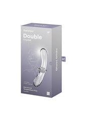 Lasidildo Double Crystal, läpinäkyvä hinta ja tiedot | Dildot | hobbyhall.fi