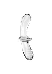 Lasidildo Double Crystal, läpinäkyvä hinta ja tiedot | Dildot | hobbyhall.fi