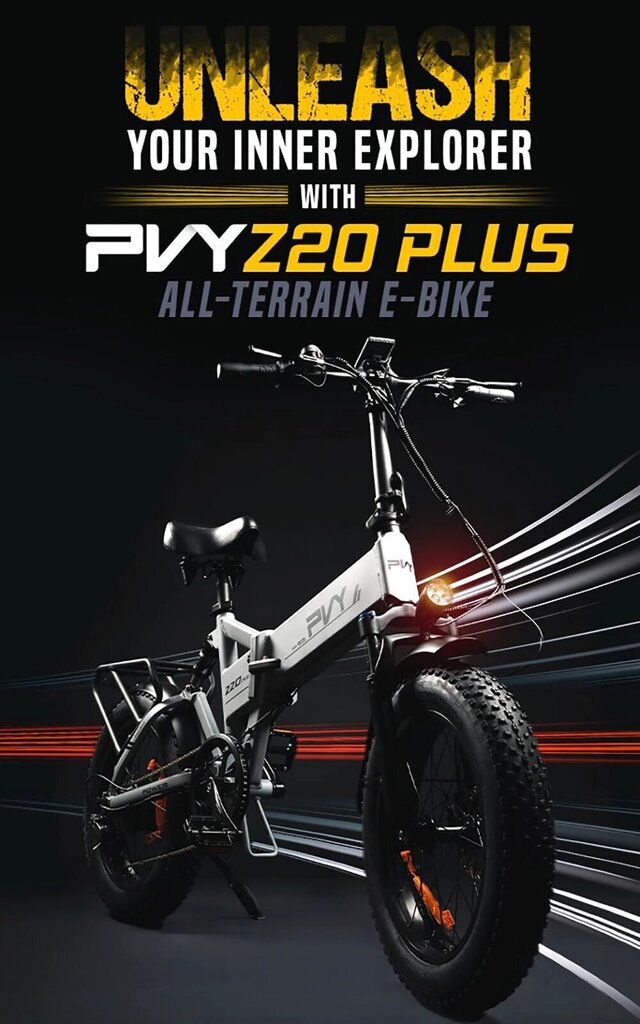 Sähköpyörä PVY Z20 Plus, khaki, 500W, 14.5Ah hinta ja tiedot | Sähköpyörät | hobbyhall.fi