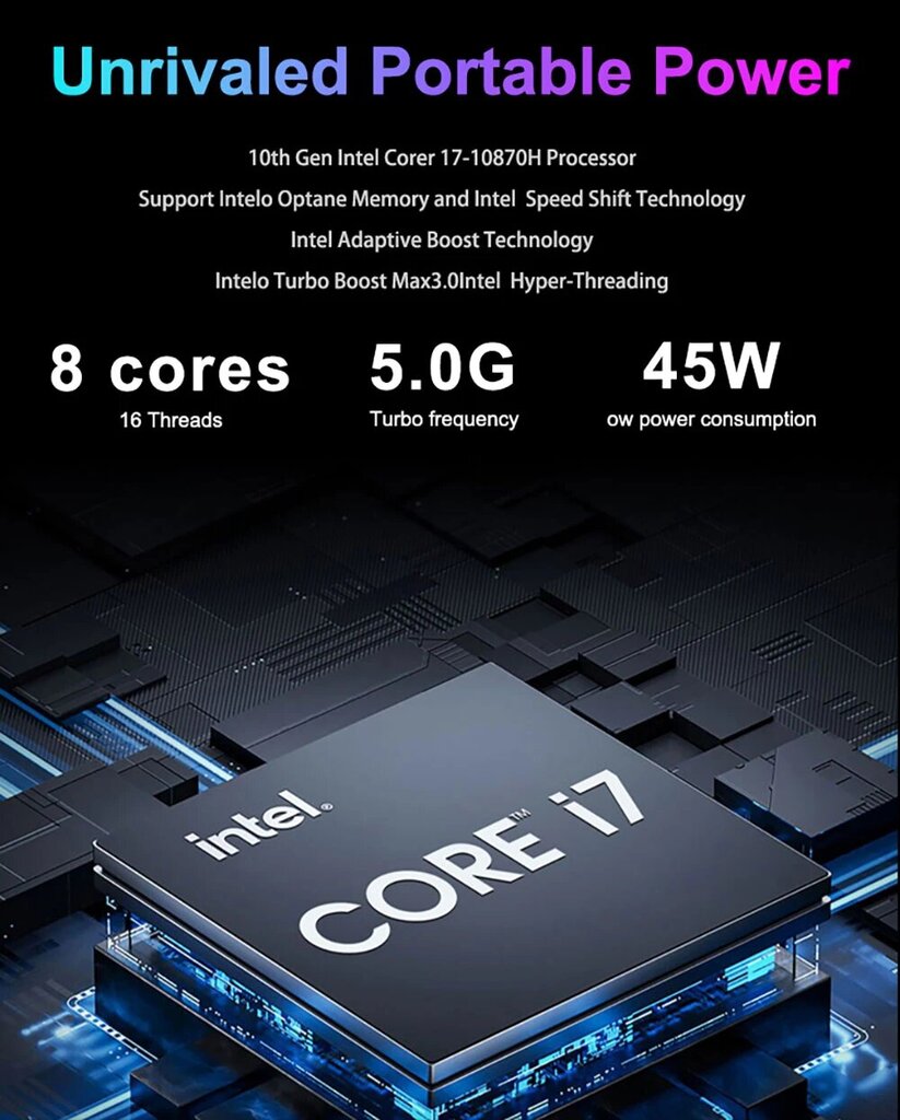 N-one Book Fly Intel Core i7-10870H, 16GB DDR4, 1TB SSD, Windows 11Pro hinta ja tiedot | Kannettavat tietokoneet | hobbyhall.fi