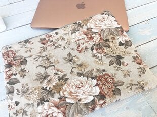 Brown Roses kannettavan tietokoneen kotelo/laukku 13" hinta ja tiedot | Dill Handmade Tietokoneet ja pelaaminen | hobbyhall.fi