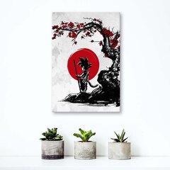 Canvas Print, Goku ja punainen kuu hinta ja tiedot | Taulut | hobbyhall.fi