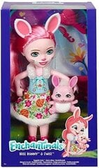 Enchantimals Bree Bunny Twist -lemmikkinukke, 30 cm hinta ja tiedot | Tyttöjen lelut | hobbyhall.fi