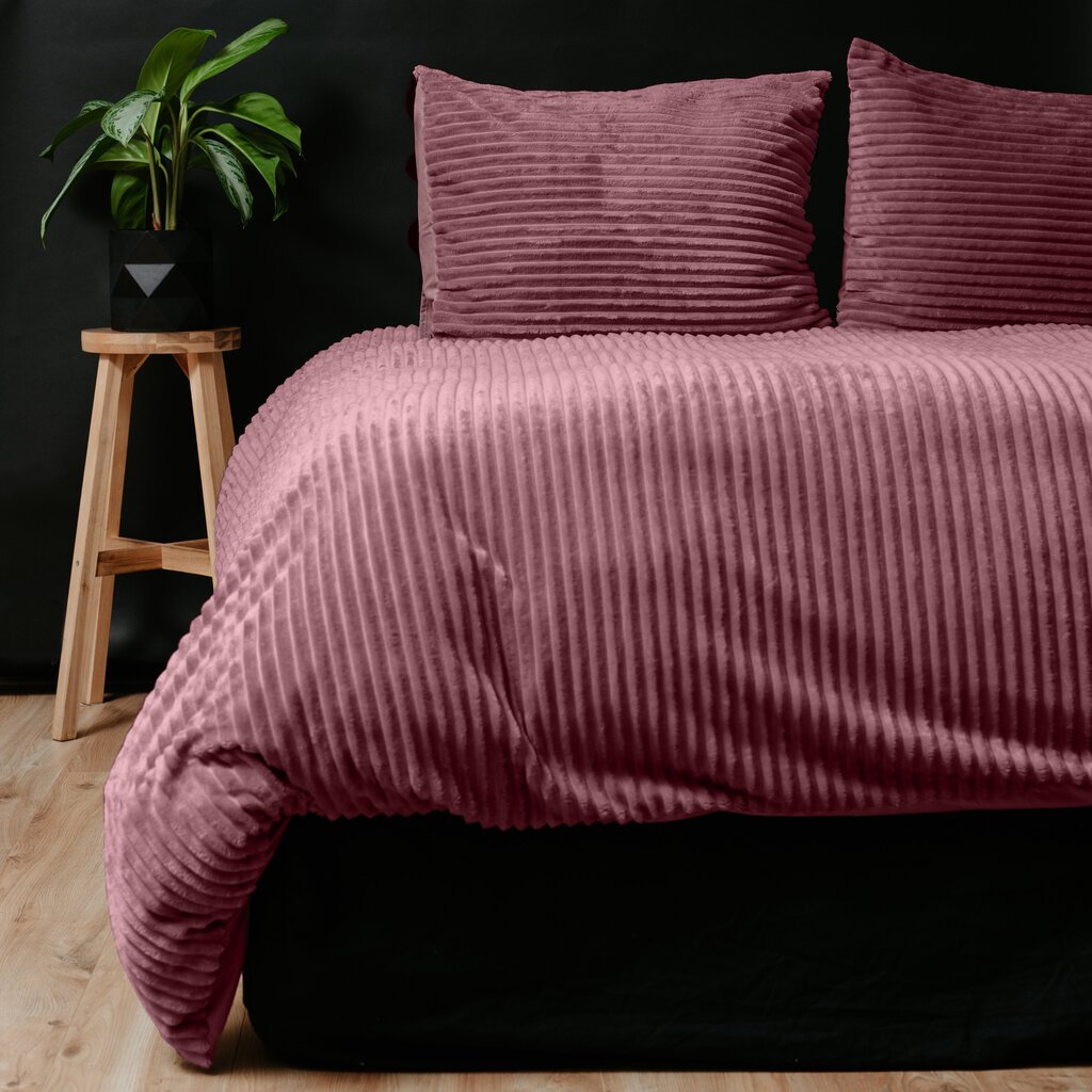 Vuodevaatteet Velvet Band 200 x 220 cm pinkki, Sleeptime hinta ja tiedot | Pussilakanat ja tyynyliinat | hobbyhall.fi