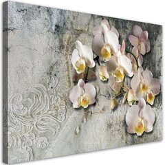 Canvastaulu, Keltaiset orkideat hinta ja tiedot | Taulut | hobbyhall.fi