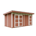 LP® SmartSide® Paneelitalo M905C Redwood Red -maalipakkauksen kera - A237 x 279 x 530 cm / 11.5 m2