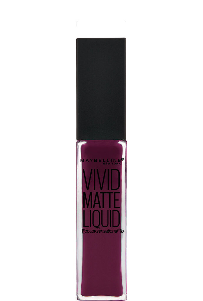 Nestemäinen huuliväri Maybelline New York Color Sensational Vivid Matte 8 ml, 45 Possessed Plum hinta ja tiedot | Huulipunat, huulikiillot ja huulirasvat | hobbyhall.fi