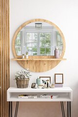 Asir koristeellinen peili, vaaleanruskea hinta ja tiedot | Peilit | hobbyhall.fi