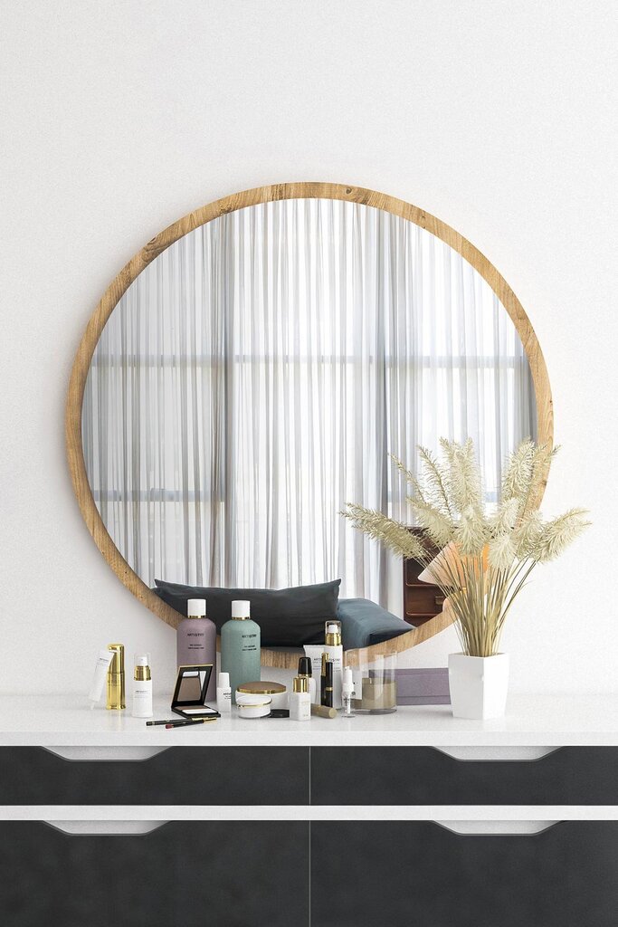 Asir koristeellinen peili, 50x60 cm, vaaleanruskea hinta ja tiedot | Peilit | hobbyhall.fi