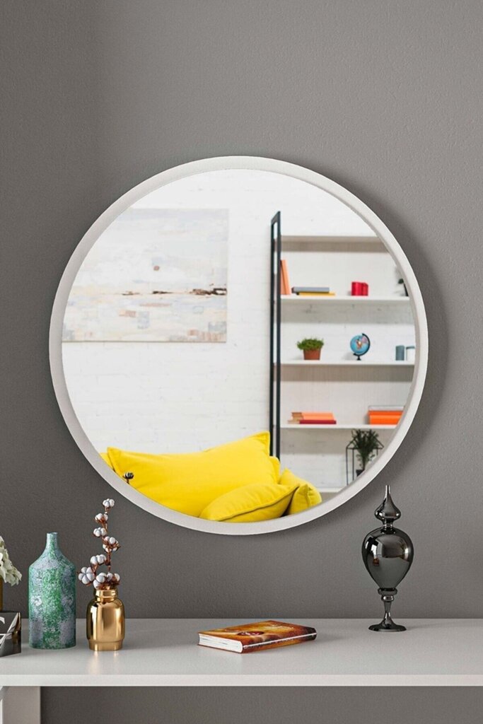 Asir koristeellinen peili, 50x60 cm, valkoinen hinta ja tiedot | Peilit | hobbyhall.fi
