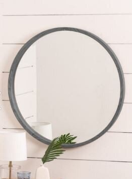 Asir koristeellinen peili, 60x60 cm, harmaa hinta ja tiedot | Peilit | hobbyhall.fi