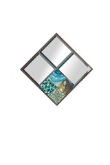 Asir koristeellinen peili, ruskea/sininen hinta ja tiedot | Peilit | hobbyhall.fi