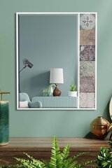 Asir koristeellinen peili, 50x62 cm, valkoinen/beige hinta ja tiedot | Peilit | hobbyhall.fi