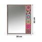 Asir koristeellinen peili, 50x100 cm, ruskea/vaaleanpunainen hinta ja tiedot | Peilit | hobbyhall.fi