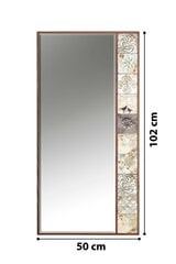 Asir koristeellinen peili, 50x102 cm, ruskea/beige hinta ja tiedot | Peilit | hobbyhall.fi