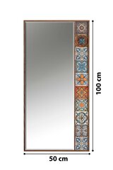 Asir koristeellinen peili, 50x100 cm, ruskea hinta ja tiedot | Peilit | hobbyhall.fi