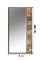 Asir koristeellinen peili, 50x102 cm, ruskea/oranssi hinta ja tiedot | Peilit | hobbyhall.fi