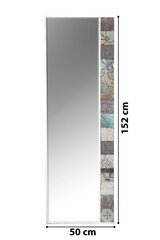 Asir koristeellinen peili, 50x152 cm, valkoinen/beige hinta ja tiedot | Peilit | hobbyhall.fi