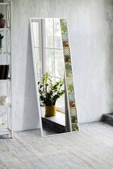 Asir koristeellinen peili, 50x152 cm, valkoinen/vihreä hinta ja tiedot | Peilit | hobbyhall.fi