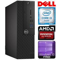 Dell 3050 SFF i3-7100 8GB 128SSD M.2 NVME R5-340 2GB WIN10Pro hinta ja tiedot | Pöytätietokoneet | hobbyhall.fi