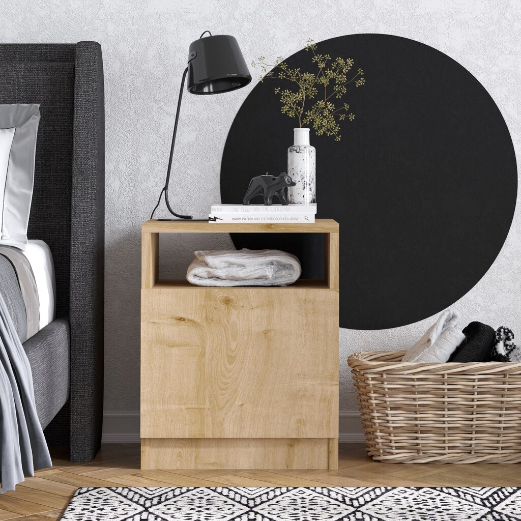 Yöpöytä, Asir, 40x50x40 cm, ruskea hinta ja tiedot | Yöpöydät | hobbyhall.fi
