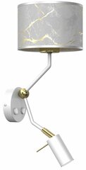 Seinävalaisin SENSO White/Gold 1xE27 + 1x mini GU10 hinta ja tiedot | Seinävalaisimet | hobbyhall.fi