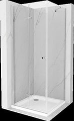 Suihkukaappi Mexen Lima altaalla ja sifonilla, kromi+valkoinen/valkoinen, 70 x 70 cm hinta ja tiedot | Suihkukaapit ja suihkunurkat | hobbyhall.fi