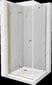 Suihkukaappi Mexen Lima, altaalla ja sifonilla, kulta+valkoinen/kulta, 80 x 80 cm hinta ja tiedot | Suihkukaapit ja suihkunurkat | hobbyhall.fi