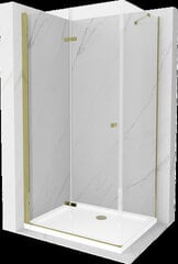 Suihkukaappi Mexen Lima, altaalla ja sifonilla, kulta+valkoinen/kulta, 90 x 70 cm hinta ja tiedot | Suihkukaapit ja suihkunurkat | hobbyhall.fi