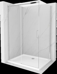 Suihkukaappi Mexen Omega altaalla ja sifonilla, kromi+valkoinen/kromi, 110 x 80 cm hinta ja tiedot | Suihkukaapit ja suihkunurkat | hobbyhall.fi